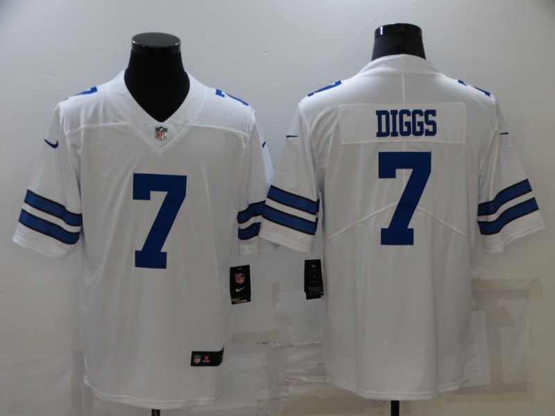 Men's Dallas Cowboys Trevon Diggs #7 White Jersey